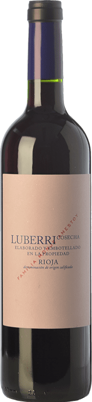10,95 € Бесплатная доставка | Красное вино Luberri Maceración Carbónica молодое D.O.Ca. Rioja Ла-Риоха Испания Tempranillo — Темпранильо, Viura — Виура Бутылка 75 cl