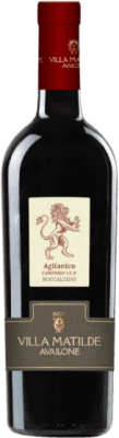 11,95 € Kostenloser Versand | Rotwein Villa Matilde Rocca dei Leoni D.O.C. Aglianico del Vulture Kampanien Italien Aglianico Flasche 75 cl