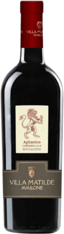 12,95 € Envío gratis | Vino Tinto Villa Matilde Rocca dei Leoni D.O.C. Aglianico del Vulture Campania Italia Aglianico 75 cl
