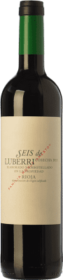 7,95 € Бесплатная доставка | Красное вино Luberri Seis Молодой D.O.Ca. Rioja Ла-Риоха Испания Tempranillo бутылка 75 cl