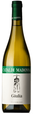 15,95 € Envio grátis | Vinho branco Cataldi Madonna Giulia I.G.T. Terre Aquilane Abruzzo Itália Pecorino Garrafa 75 cl
