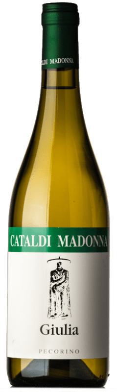 15,95 € Бесплатная доставка | Белое вино Cataldi Madonna Giulia I.G.T. Terre Aquilane Абруцци Италия Pecorino бутылка 75 cl