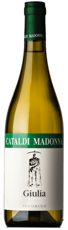 15,95 € Envio grátis | Vinho Branco Cataldi Madonna Giulia I.G.T. Terre Aquilane Abruzzo Itália Pecorino 75 cl