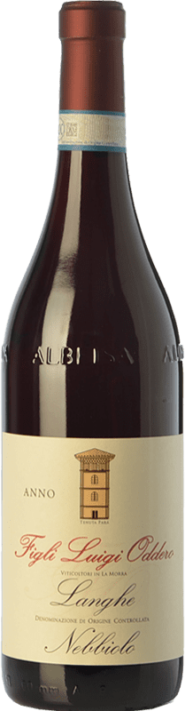 21,95 € Бесплатная доставка | Красное вино Luigi Oddero D.O.C. Langhe Пьемонте Италия Nebbiolo бутылка 75 cl