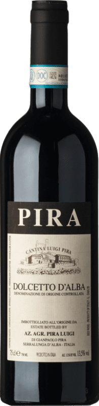 12,95 € Spedizione Gratuita | Vino rosso Luigi Pira D'Alba Giovane D.O.C.G. Dolcetto d'Alba Piemonte Italia Dolcetto Bottiglia 75 cl