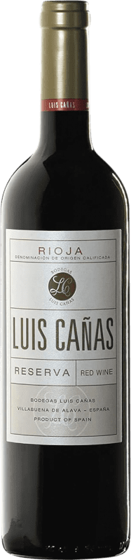 24,95 € 送料無料 | 赤ワイン Luis Cañas レセルバ D.O.Ca. Rioja ラ・リオハ スペイン Tempranillo — テンプラニーリョ, Garnacha — グルナッシュ, Graciano — グラシアーノ, Mazuelo — マスエロ 75 cl