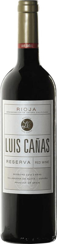 22,95 € Envio grátis | Vinho tinto Luis Cañas Reserva D.O.Ca. Rioja La Rioja Espanha Tempranillo, Grenache, Graciano, Mazuelo Garrafa 75 cl