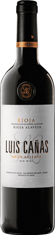 39,95 € 免费送货 | 红酒 Luis Cañas 大储备 D.O.Ca. Rioja 拉里奥哈 西班牙 Tempranillo, Graciano 瓶子 75 cl