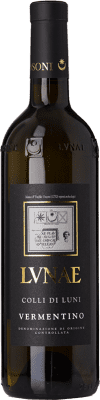 21,95 € Envio grátis | Vinho branco Lunae Etichetta Nera D.O.C. Colli di Luni Liguria Itália Vermentino Garrafa 75 cl