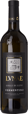 28,95 € Free Shipping | White wine Lunae Etichetta Nera D.O.C. Colli di Luni Liguria Italy Vermentino Bottle 75 cl