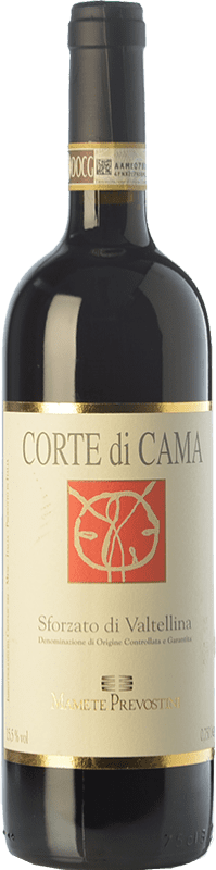 51,95 € Бесплатная доставка | Красное вино Mamete Prevostini Corte di Cama D.O.C.G. Sforzato di Valtellina Ломбардии Италия Nebbiolo бутылка 75 cl