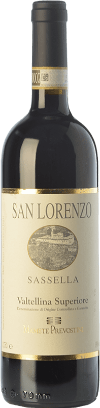 31,95 € Free Shipping | Red wine Mamete Prevostini Sassella San Lorenzo D.O.C.G. Valtellina Superiore Lombardia Italy Nebbiolo Bottle 75 cl