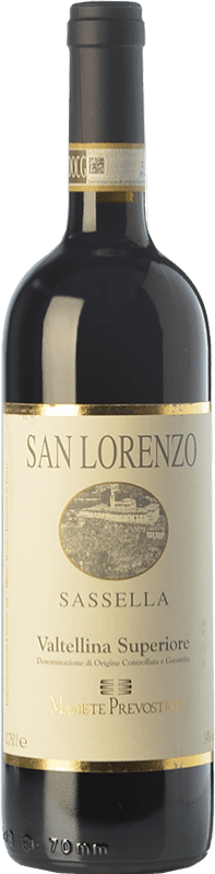 38,95 € Free Shipping | Red Wine Mamete Prevostini Sassella San Lorenzo Superior D.O.C. Valtellina Lombardia Italy Nebbiolo Bottle 75 cl