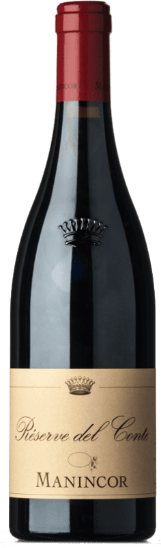 32,95 € Kostenloser Versand | Rotwein Manincor Réserve del Conte Reserve D.O.C. Alto Adige Trentino-Südtirol Italien Merlot, Cabernet Sauvignon, Lagrein Eco Biologisch Flasche 75 cl