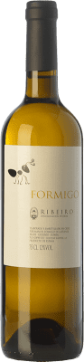 8,95 € Бесплатная доставка | Белое вино Formigo D.O. Ribeiro Галисия Испания Torrontés — Торронтес, Godello — Годельо, Loureiro — Лоурейру, Palomino Fino, Treixadura — Трейшадура, Albariño — Альбариньо Бутылка 75 cl