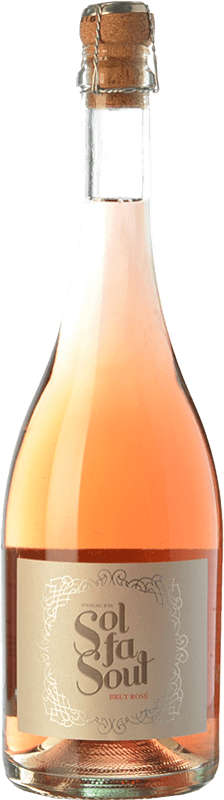9,95 € Free Shipping | Rosé sparkling Pelleriti Sol Fa Soul Espumante Rose Brut I.G. Valle de Uco Uco Valley Argentina Cabernet Sauvignon, Malbec Bottle 75 cl