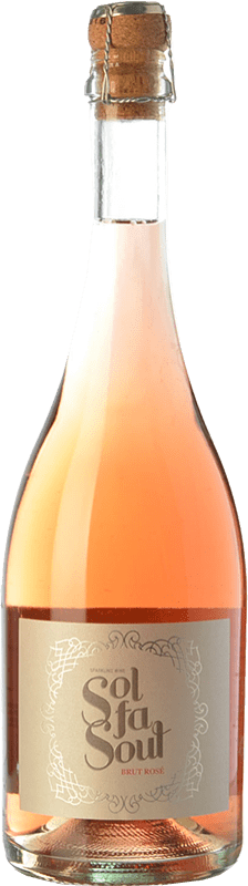 10,95 € Free Shipping | Rosé Sparkling Wine Pelleriti Sol Fa Soul Brut Rosé I.G. Valle de Uco Uco Valley Argentina Cabernet Sauvignon, Malbec 75 cl