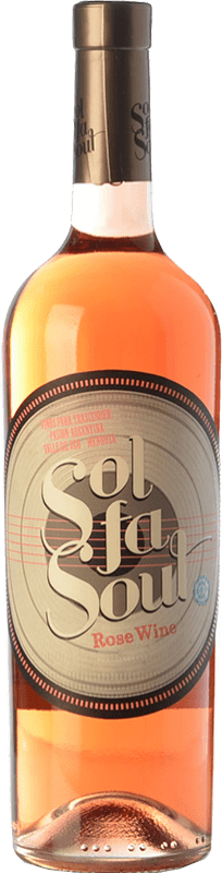 11,95 € Free Shipping | Rosé wine Pelleriti Sol Fa Soul Rosé I.G. Valle de Uco Uco Valley Argentina Malbec Bottle 75 cl