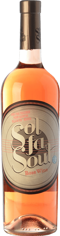 11,95 € Free Shipping | Rosé Wine Pelleriti Sol Fa Soul Rosé I.G. Valle de Uco Uco Valley Argentina Malbec 75 cl