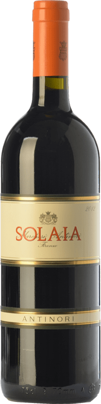 318,95 € Free Shipping | Red wine Marchesi Antinori Solaia Crianza I.G.T. Toscana Tuscany Italy Cabernet Sauvignon, Sangiovese, Cabernet Franc Bottle 75 cl
