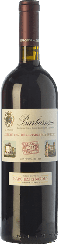 34,95 € Бесплатная доставка | Красное вино Marchesi di Barolo Riserva della Casa Резерв D.O.C.G. Barbaresco Пьемонте Италия Nebbiolo бутылка 75 cl
