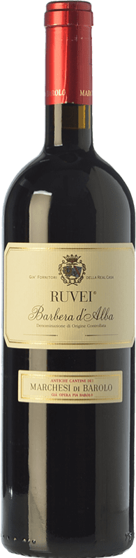 15,95 € Бесплатная доставка | Красное вино Marchesi di Barolo Ruvei D.O.C. Barbera d'Alba Пьемонте Италия Barbera бутылка 75 cl