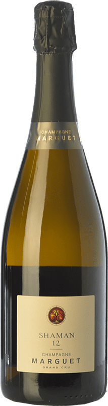 66,95 € Бесплатная доставка | Белое игристое Marguet Shaman Grand Cru A.O.C. Champagne шампанское Франция Pinot Black, Chardonnay бутылка 75 cl