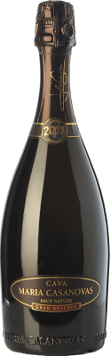 26,95 € Envio grátis | Espumante branco Maria Casanovas Brut Nature Grande Reserva D.O. Cava Catalunha Espanha Macabeo, Xarel·lo, Parellada Garrafa 75 cl