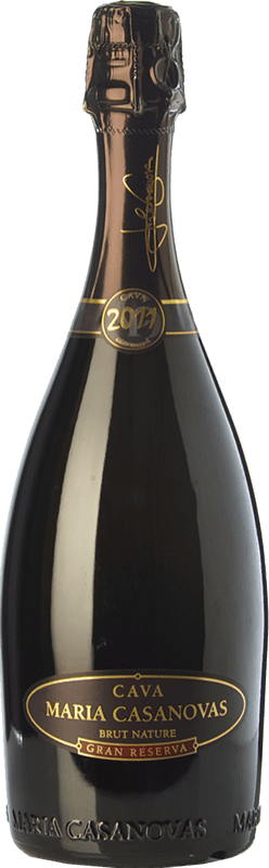 26,95 € Envio grátis | Espumante Branco Maria Casanovas Brut Nature — Bruto Natural Grande Reserva D.O. Cava Catalunha Espanha Macabeo, Xarel·lo, Parellada 75 cl