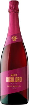 12,95 € Бесплатная доставка | Розовое игристое María Rigol Ordi Rosat Резерв D.O. Cava Каталония Испания Monastrell, Trepat бутылка 75 cl