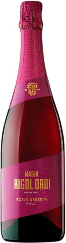 12,95 € Free Shipping | Rosé sparkling María Rigol Ordi Rosat Reserve D.O. Cava Catalonia Spain Monastrell, Trepat Bottle 75 cl