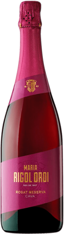 13,95 € Spedizione Gratuita | Spumante Rosato María Rigol Ordi Riserva D.O. Cava Catalogna Spagna Monastrell, Trepat 75 cl