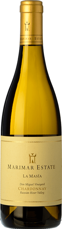 49,95 € 免费送货 | 白葡萄酒 Marimar Estate La Masía Crianza — 陈酿 I.G. Russian River Valley 俄罗斯河谷 美国 Chardonnay — 莎当妮 75 cl