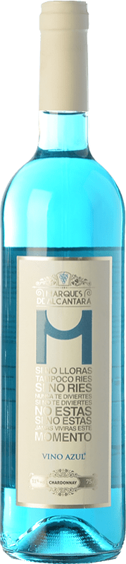 11,95 € Envoi gratuit | Vin Blanc Marqués de Alcántara Azul — Bleu Espagne Chardonnay 75 cl