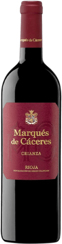 9,95 € Бесплатная доставка | Красное вино Marqués de Cáceres старения D.O.Ca. Rioja Ла-Риоха Испания Tempranillo, Grenache, Graciano бутылка 75 cl