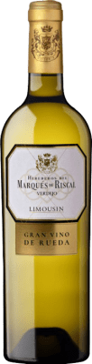 21,95 € 免费送货 | 白葡萄酒 Marqués de Riscal Limousin Crianza — 陈酿 D.O. Rueda 卡斯蒂利亚莱昂 西班牙 Verdejo — 维德霍 75 cl