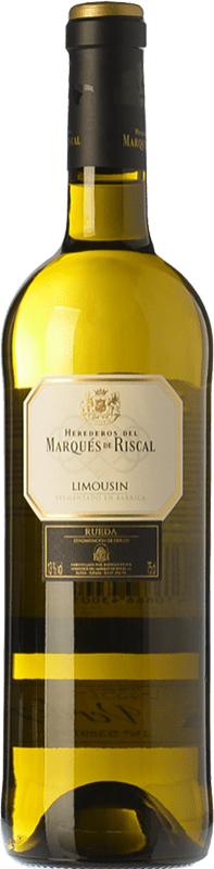 18,95 € Бесплатная доставка | Белое вино Marqués de Riscal Limousin старения D.O. Rueda Кастилия-Леон Испания Verdejo бутылка 75 cl