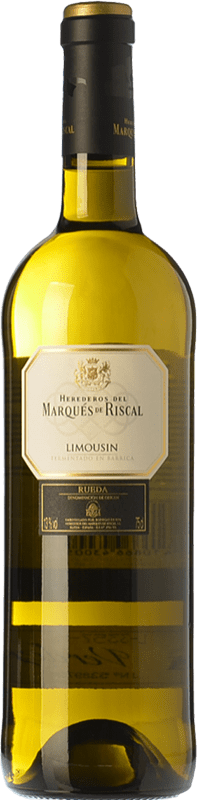 21,95 € Free Shipping | White Wine Marqués de Riscal Limousin Crianza — Aged D.O. Rueda Castilla y León Spain Verdejo Bottle 75 cl