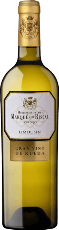 24,95 € Envio grátis | Vinho Branco Marqués de Riscal Limousin Crianza D.O. Rueda Castela e Leão Espanha Verdejo 75 cl