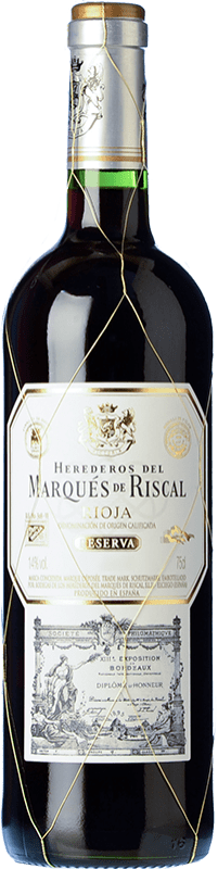 19,95 € Envio grátis | Vinho Tinto Marqués de Riscal Reserva D.O.Ca. Rioja La Rioja Espanha Tempranillo, Graciano, Mazuelo 75 cl