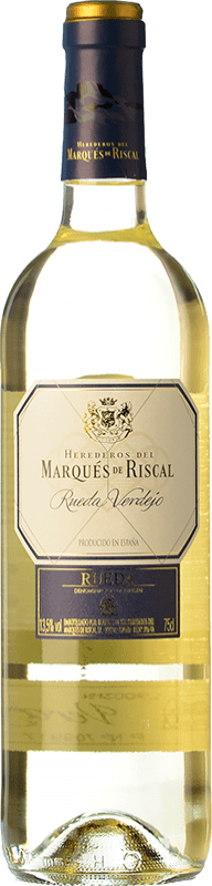 13,95 € Envío gratis | Vino blanco Marqués de Riscal D.O. Rueda Castilla y León España Verdejo Botella 75 cl