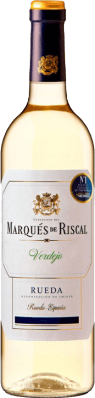 14,95 € Envío gratis | Vino Blanco Marqués de Riscal D.O. Rueda Castilla y León España Verdejo 75 cl