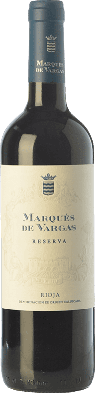 25,95 € Envío gratis | Vino tinto Marqués de Vargas Reserva D.O.Ca. Rioja La Rioja España Tempranillo, Garnacha, Mazuelo Botella 75 cl