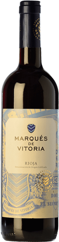 8,95 € Free Shipping | Red wine Marqués de Vitoria Aged D.O.Ca. Rioja The Rioja Spain Tempranillo Bottle 75 cl
