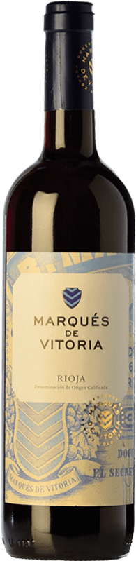 10,95 € Free Shipping | Red Wine Marqués de Vitoria Crianza — Aged D.O.Ca. Rioja The Rioja Spain Tempranillo 75 cl