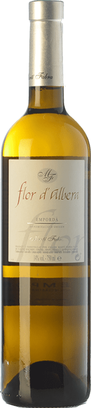 13,95 € Envío gratis | Vino blanco Martí Fabra Flor d'Albera Crianza D.O. Empordà Cataluña España Moscatel Grano Menudo Botella 75 cl