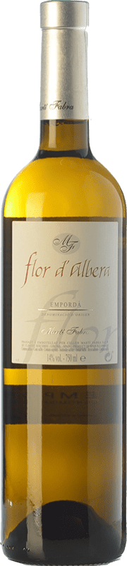14,95 € Kostenloser Versand | Weißwein Martí Fabra Flor d'Albera Crianza — Kurze Fassreifung D.O. Empordà Katalonien Spanien Moscatel — Muskateller Flasche 75 cl
