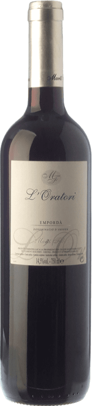 10,95 € 免费送货 | 红酒 Martí Fabra L'Oratori 年轻的 D.O. Empordà 加泰罗尼亚 西班牙 Grenache, Cabernet Sauvignon, Carignan 瓶子 75 cl