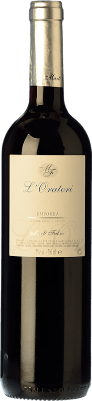 9,95 € 免费送货 | 红酒 Martí Fabra L'Oratori 年轻的 D.O. Empordà 加泰罗尼亚 西班牙 Grenache, Cabernet Sauvignon, Carignan 瓶子 75 cl