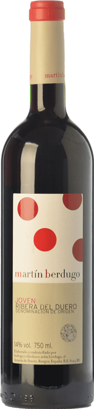 9,95 € Бесплатная доставка | Красное вино Martín Berdugo Молодой D.O. Ribera del Duero Кастилия-Леон Испания Tempranillo бутылка 75 cl